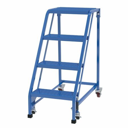 VESTIL 40 H Steel PW Ladder, Perforated, 4 Step, No Rail, 4 Steps LAD-PW-18-4-P-NHR